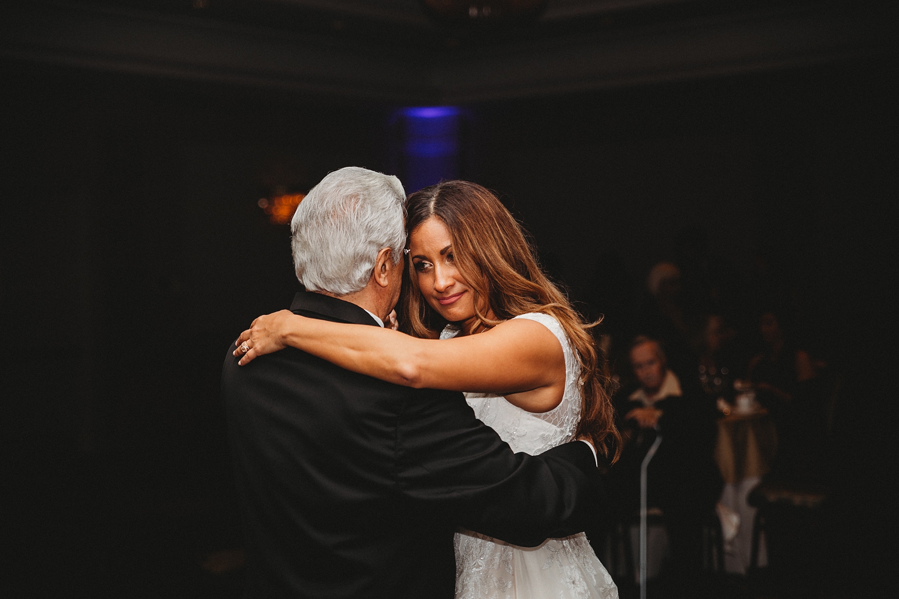 bride dances with her dad during father-daughter dance