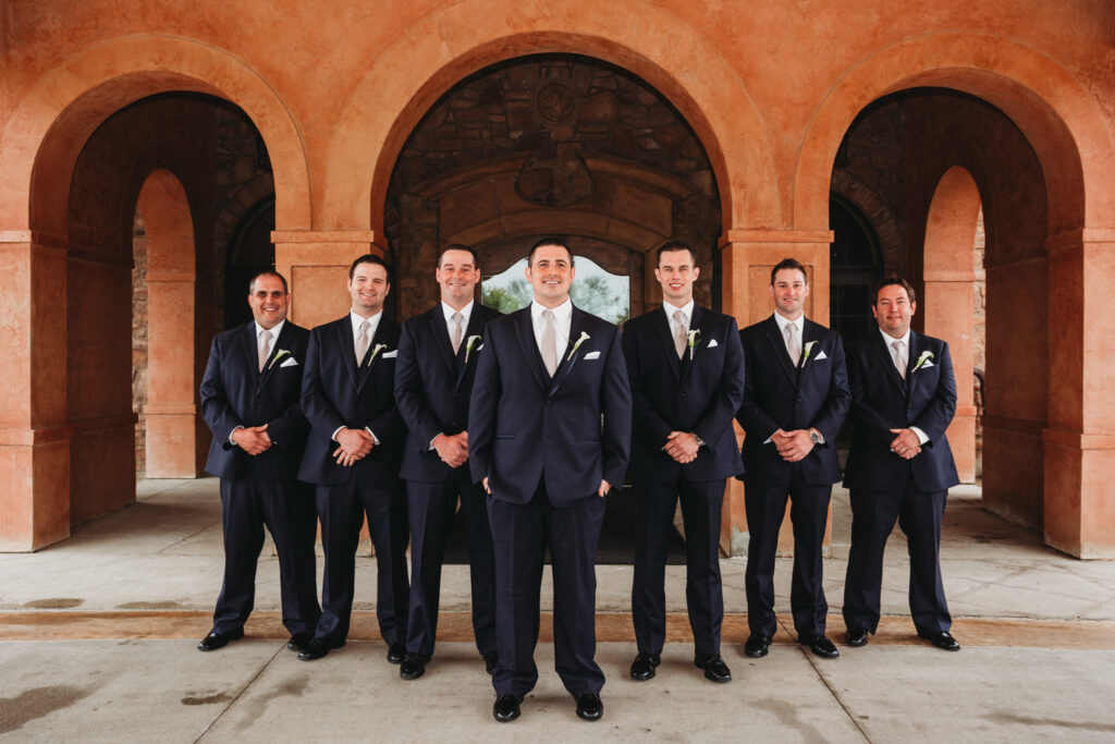 groom and his groomsmen at his The Club at Corazon wedding